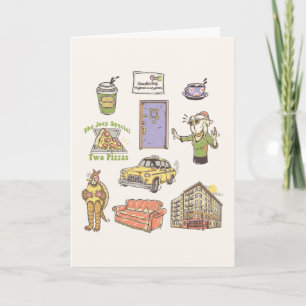 Cartão FRIENDS™   Cartoon Icons Graphic