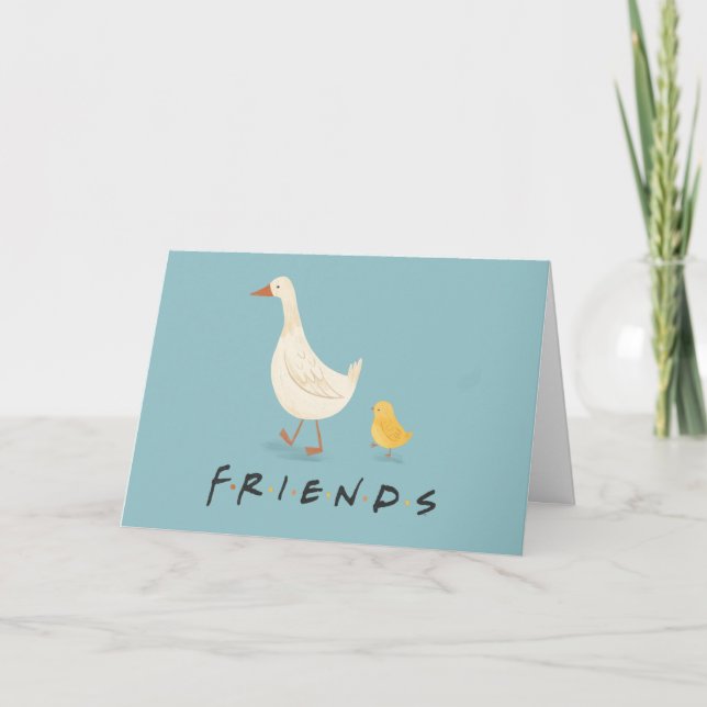 Cartão FRIENDS™ | O Pintinho e o Pato (Frente)