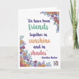Cartão Friendship - Nice Floral Card