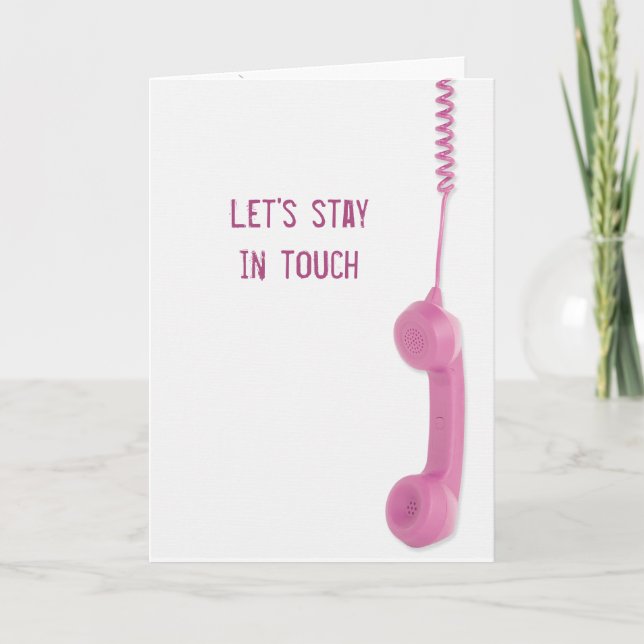 Cartão Friendship Stay In Touch Phone (Frente)