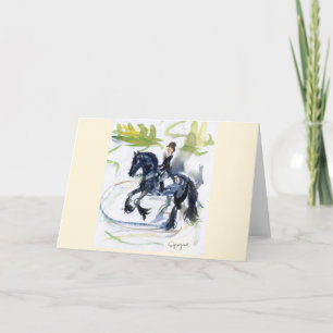 Cartão "Friesian" blank greeting card w/envelope
