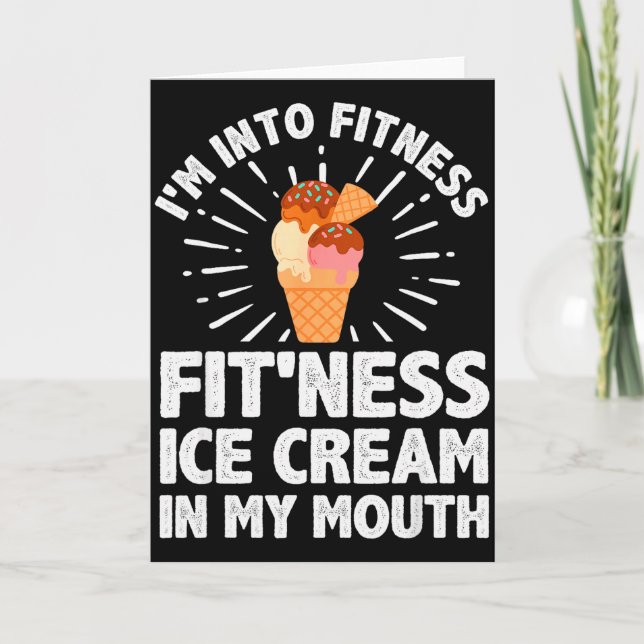 Cartão Frio Fantasia de Sorvete Para Homens Mulheres Sobr (Frente)