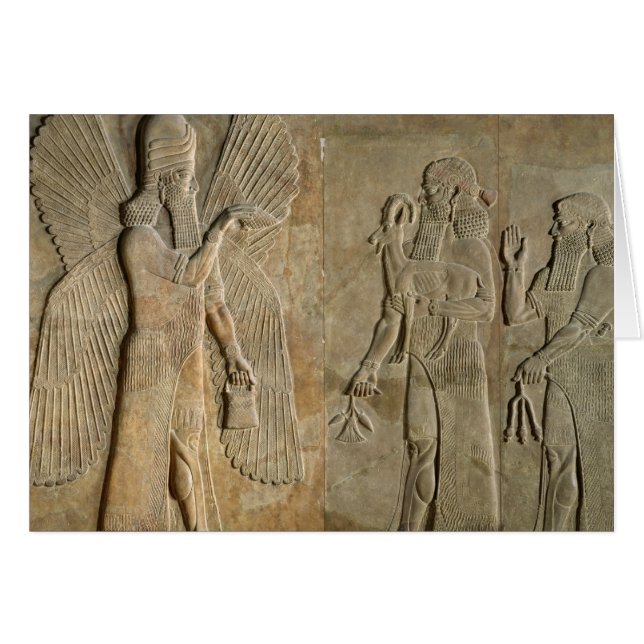 Cartão Friso que descreve um espírito voado (Frente Horizontal)