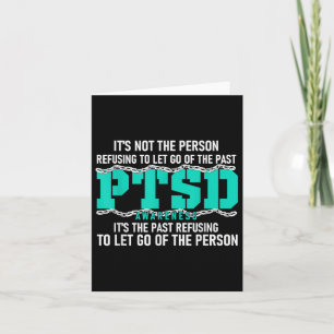 Cartão Friso Teal De Sensibilização Ptsd