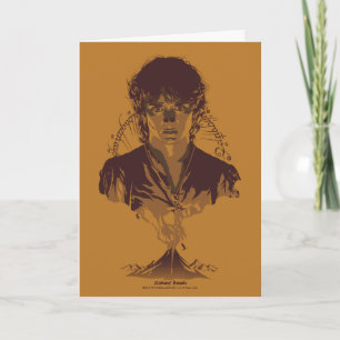 Cartão FRODO™ MOUNT DOOM™ Tengwar Inscrição gráfica