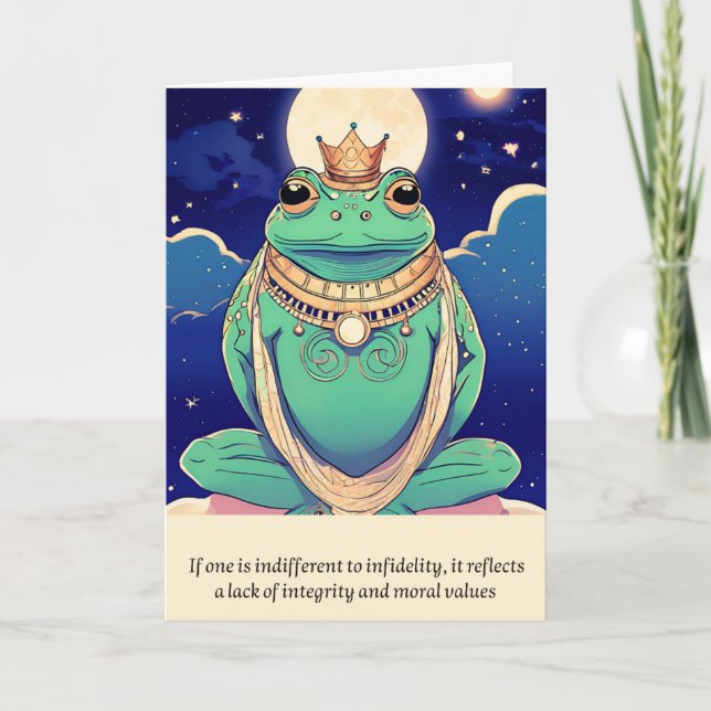 Cartão frog message happy birthday (Frente)