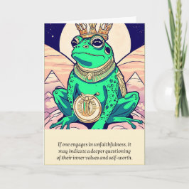 Cartão frog message happy birthday