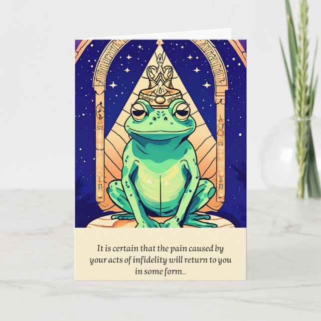 Cartão frog message happy birthday (Frente)