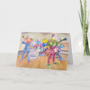 Cartão "Froggy Band" Greeting Card
