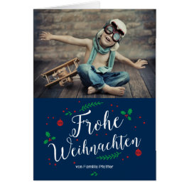 Cartão Frohe Mistel Urlaub Foto-Gruß