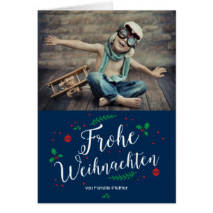 Cartão Frohe Mistel Urlaub Foto-Gruß