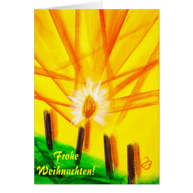 Cartão Frohe Weihnachten (Frente)