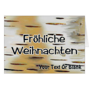 Cartão Fröhliche Weihnachten - Birchbark