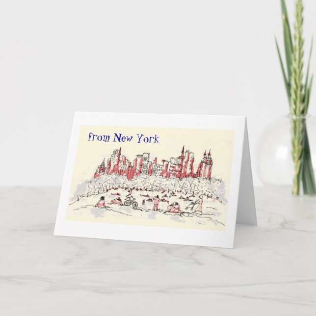 Cartão from New York greeting card (Frente)