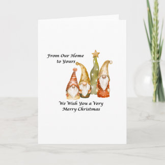 Cartão From Our Home to Yours on a Christmas