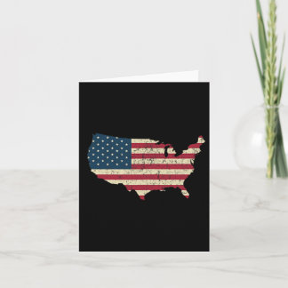 Cartão Front Back American Flag Usa Est 1776 4 De Julho