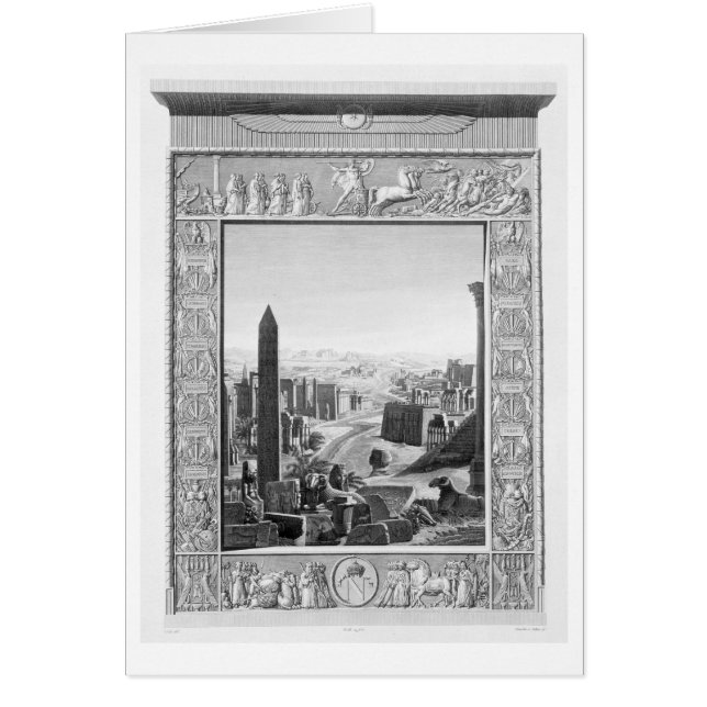 Cartão Fronteira com o volume 1 da "Descrição do Eg (Frente)