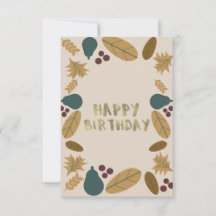 Fronteira Verde Moderna Ação de Graças Cai Anivers