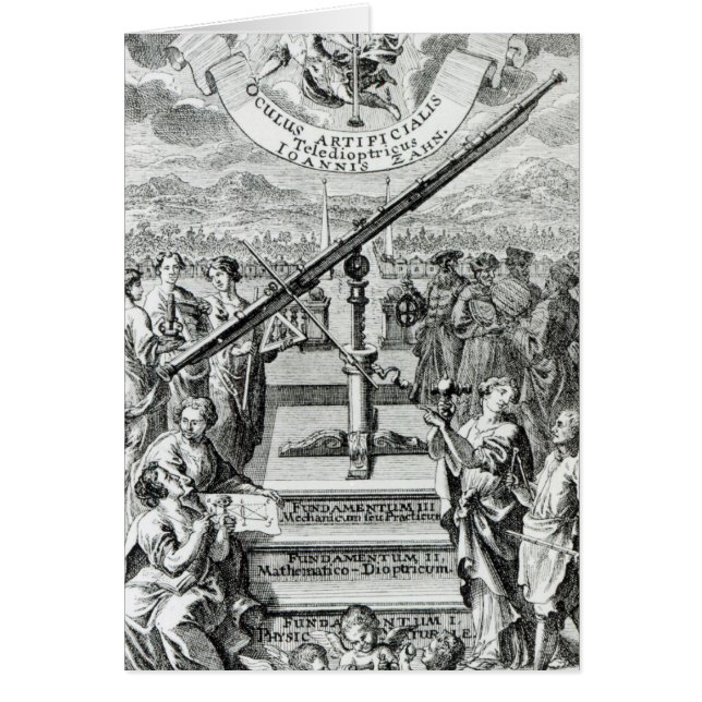 Cartão Frontispiece 'Oculus Artificialis (Frente)
