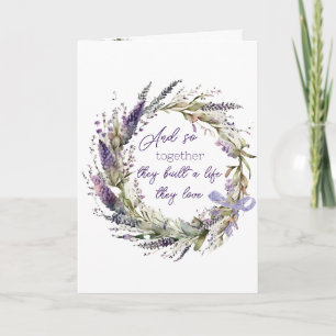 Cartão Frota de Lavanda de Aquarela para Aniversário