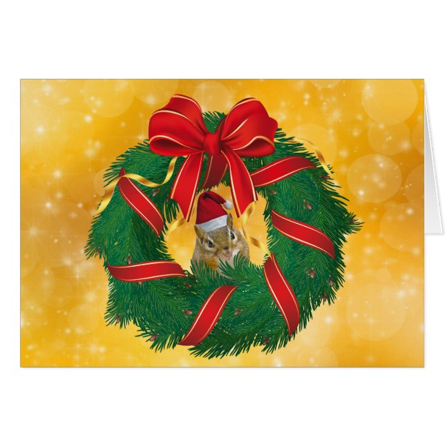 Cartão Frota de Natal de Chips Bonitos (Frente Horizontal)