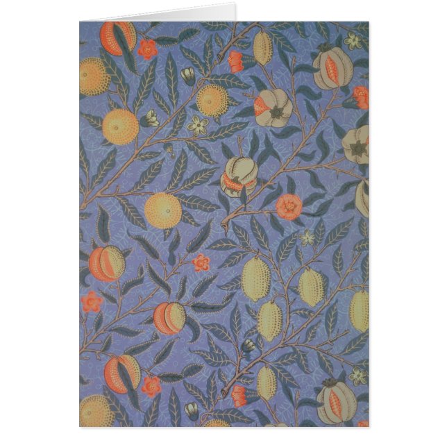 Cartão Fruit ou "Pomegranate azul (Frente)