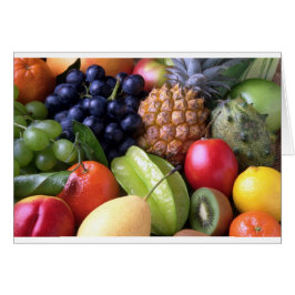 Cartão Fruta Ananás Amarelo doce Comida de destino