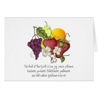 Cartão Fruta da Espírito