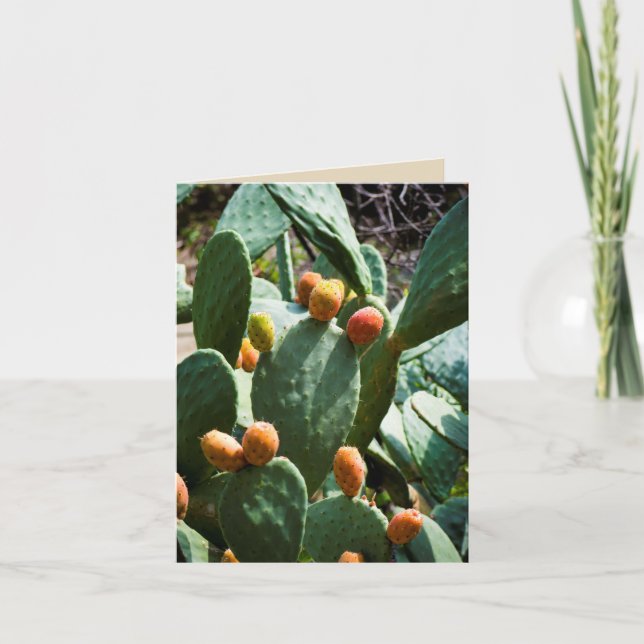 Cartão Fruta De Cactus De Pear (Frente)