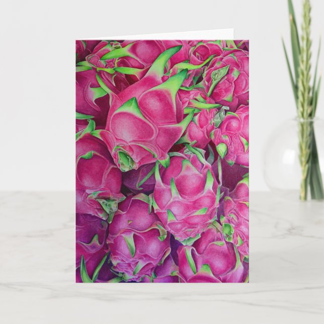 Cartão Fruta do dragão (Frente)