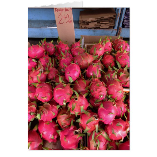 Cartão Fruta do dragão (Frente)