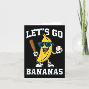 Cartão Fruta Funny Banana Lover Bananas Sobrenome Persona