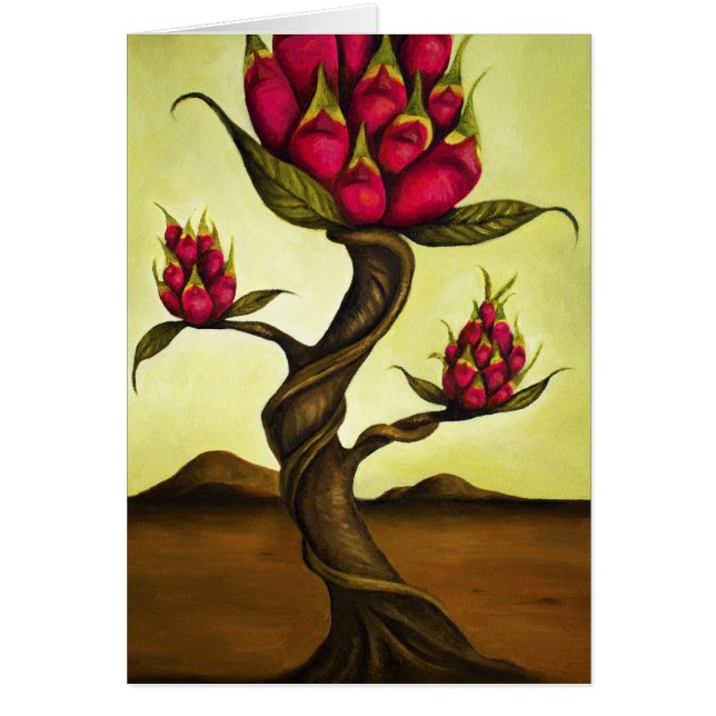 Cartão Fruta Tree1 do dragão (Frente)