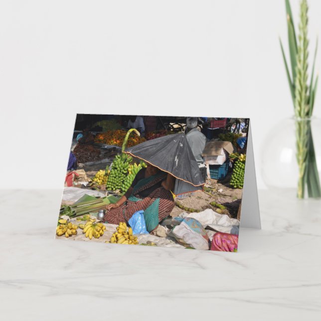 Cartão Fruta Vendor, Tamil Nadu (Frente)