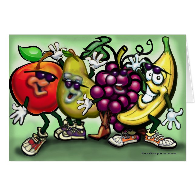 Cartão Frutas (Frente Horizontal)