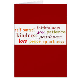 Cartão Frutas do espírito