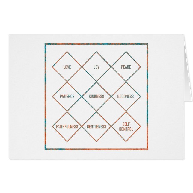 Cartão Frutas do Espírito (Frente horizontal)