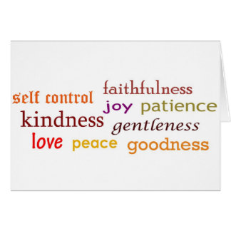 Cartão Frutas do espírito