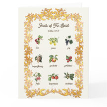 Frutas do Verso da Bíblia de Escritura Espiritual