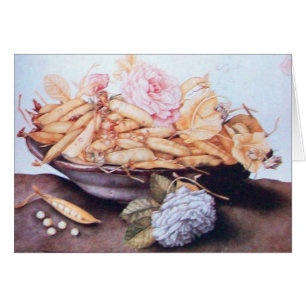 CARTÃO FRUTAS, FEIJÕES E ROSAS DA TEMPORADA