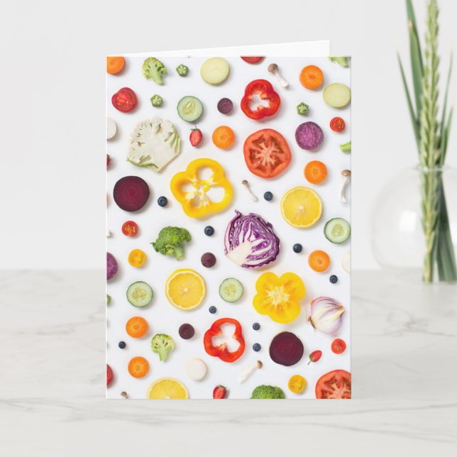 Cartão Frutas & vegetais (Frente)