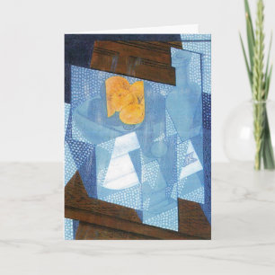 Cartão Fruteira por Juan Gris, Natureza-morta Cubismo Vin