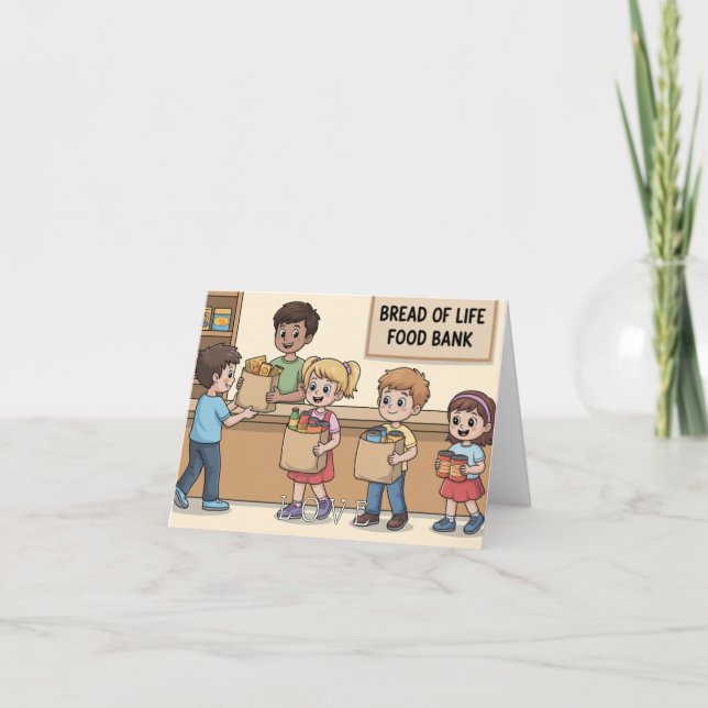 Cartão Fruto do Espírito: Amor Infantil (Frente)