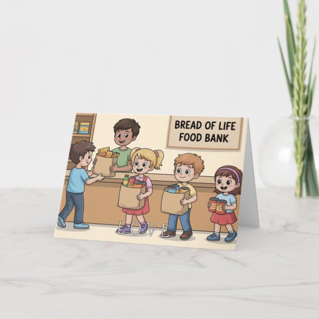 Cartão Fruto do Espírito: Amor Infantil (Frente)