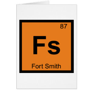 Cartão Fs - Cidade de Fort Smith Tabela Periódica Química