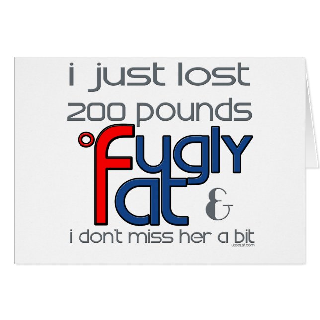 Cartão Fugly Divorciou Ela (Frente Horizontal)