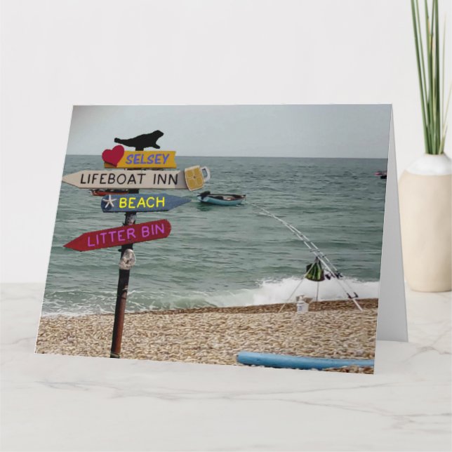 Cartão Fui...Pescar. (Frente)