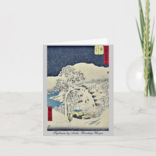 Cartão Fujikawa por Ando, Hiroshige Ukiyoe