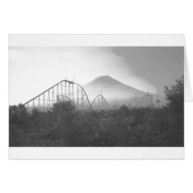 Cartão Fujiland (montanha sagrado (do espaço)) (Frente Horizontal)