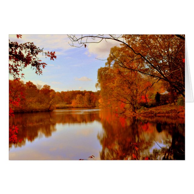 CARTÃO FULGOR ALARANJADO DOS OUTONOS (Frente Horizontal)